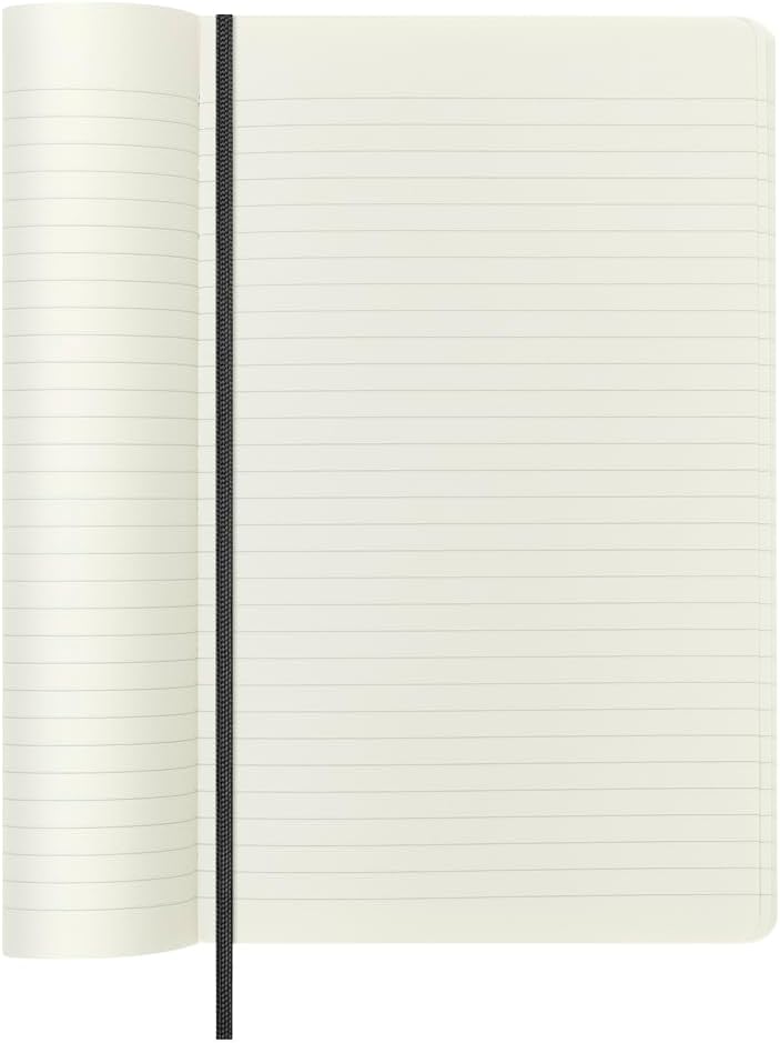 Moleskine Limited Edition Notebook Vegea, Large, Ruled, Black Boa, Soft Cover (5 x 8.25)