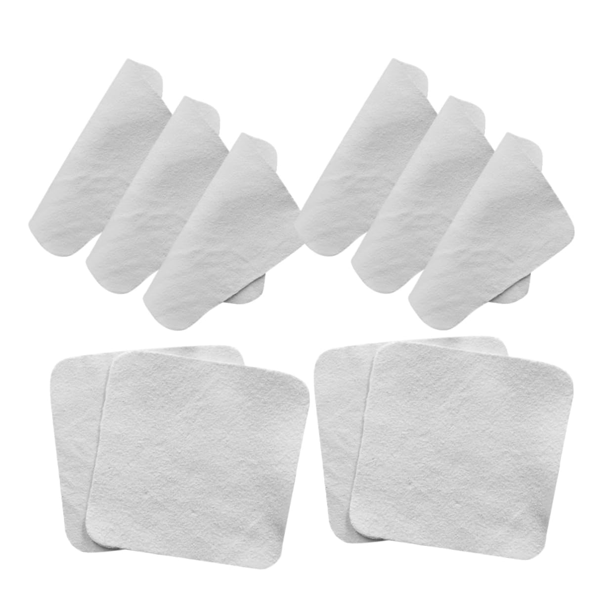 FOMIYES Pulire Il Panno Stoffa Salviette Collane di Perle Cleaner per Gioielli Detergente per Tessuti per Gioielli Panno per Pulitore di Gioielli Pelle di Pecora Bianca