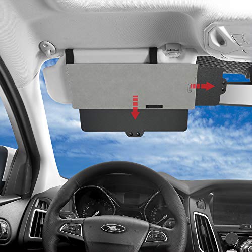 SAILEAD Gray Sun Visor Sunshade Extender for Car, Side Window Sun Visor Extender Windshield Sunshade and UV Rays Blocker, 1 Pack, Gray