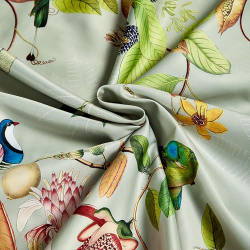 mixinni Floral Comforter Set Full Size, Fluffy Soft Microfiber Cute Flower Birds Bedding Sets for All Season, 1 Vibrant Colors Comforter and 2 Pillowcases-Full Size by mixinni - Used condition - Image 6