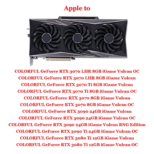 Cavabien Pva080E12R Graphics Card Cooling Fan For Colorful Geforce Rtx 3090 3080 3070 3060 Ti Igame Vulcan Oc Gpu Graphic Card Cooler Fan (Graphic Fan-Abc) #TOP5