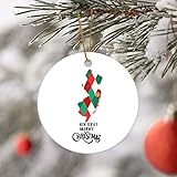 Matériaux : Les Ornements De Noël sont soigneusement fabriqués en céramique de qualité supérieure, avec une surface lisse, robuste, durable et agréable au toucher.