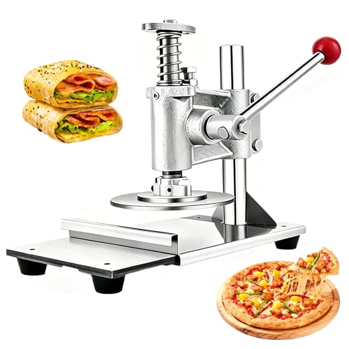 Machine manuelle à presser la pâte à pizza et presse pâtisserie réglable 16cm