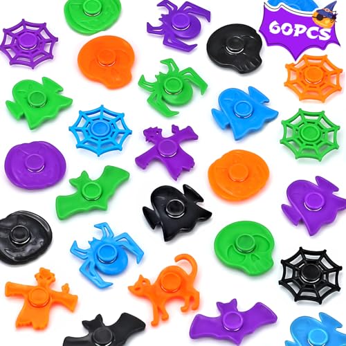 nicknack Mini Fidget Spinners for Kids 60PCS, Fidget Toys for Party Bag Fillers, Classroom Prize, Stocking Fillers, , Pass the Parcel Prizes for Kids