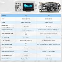Meshnology ESP32 LoRa V4 Dev Board, verbessertes ESP32-S3 LoRa-Modul WLAN Bluetooth 2 MB PSRAM 16 MB Flash Unterstützt GPS und Solar für Arduino Meshtastic LoRaWAN IOT – Ansicht 7