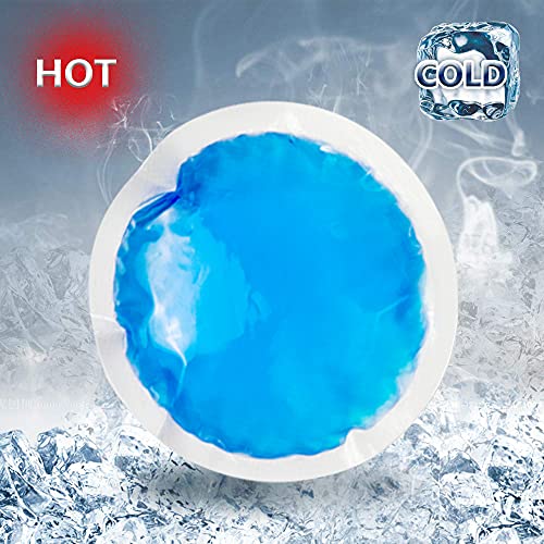 Small Ice Packs 12 Round Reusable Hot Cold Gel Packs For Injuries, Mini Gel Cold Pack For Pain Relief, Breastfeeding, Cold Compress With Cloth Backing & Sleeve For Wisdom Teeth, Swelling Or Soreness #TOP5