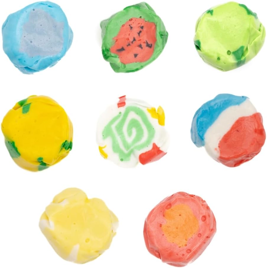 Summer Favorites, Salt Water Taffy – Assorted Gourmet Soft Chewy Candy, Variety Pack, Bulk Sweet Snack, Fresh Gift & Gluten-Free, 30 Individually Wrapped Pieces (7oz)