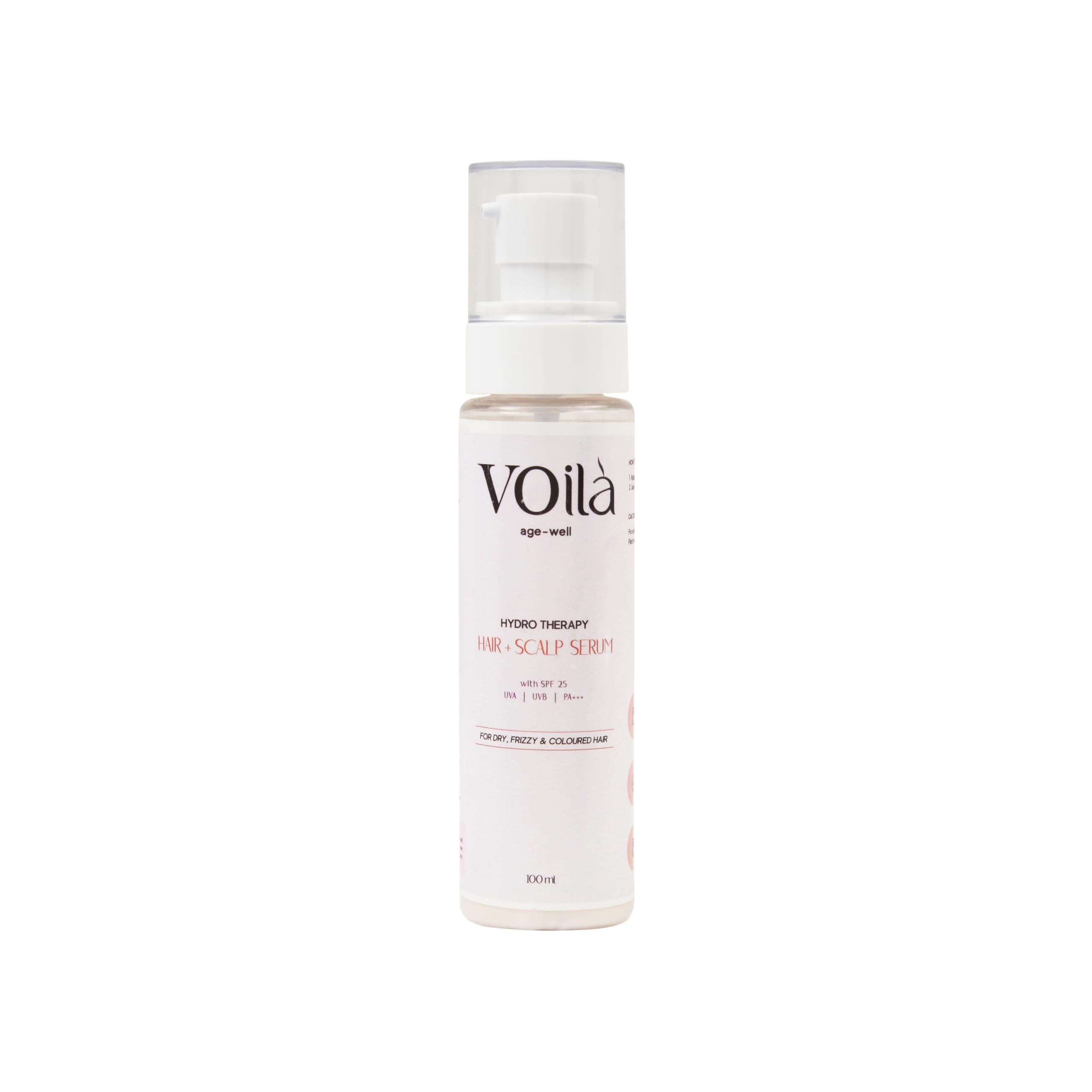 Voilà age-well 2-in-1 Hair & Scalp Serum for Women | SPF 25 PA+++ Sun Protection | Menopause Hair Care | Frizz Control, Scalp Hydration & Colour Protection | Lightweight, Non-Greasy | 100 ml-image-34