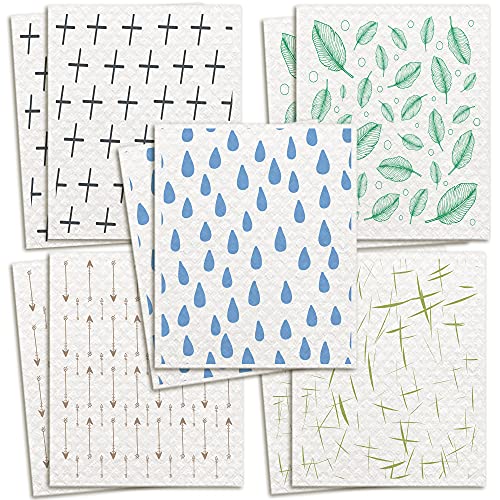Swedish Dishcloths for Kitchen 10 Pack | Swedish Dishcloth | Swedish Dish Cloth | Reusable Paper Towels Washable | Sweedish Dish Rags | European Dish Cloth | Swedish Dish Clothes |