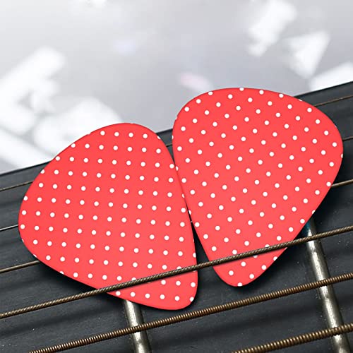 Ensemble de 12 médiators de guitare à pois rouges et blancs pour guitare acoustique, guitare électrique, contrebasse… - Les Beatles, Paul McCartney, John Lennon, RIngo Starr, George Harrison Ensemble de 12 médiators de guitare à pois rouges et blancs pour guitare acoustique, guitare électrique, contrebasse… – Image 8