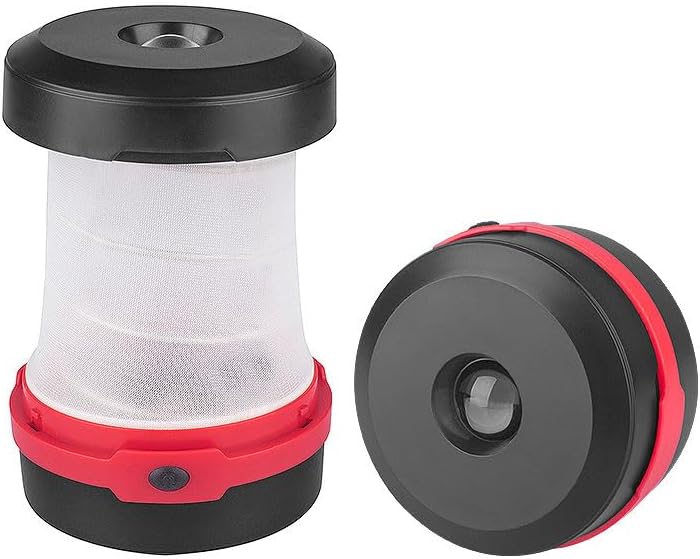 3W Super Bright Collapsible Solar Rechargeable LED Camping Lamp White Red Blue Green-Hanging Feature for Outdoor Use