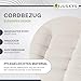 Juskys Relaxsessel Korsika - Ergonomisch & 360° drehbar, klappbar mit 5-lagiger Polsterung - Gemütlicher Cord Sessel für Wohnzimmer - Beige