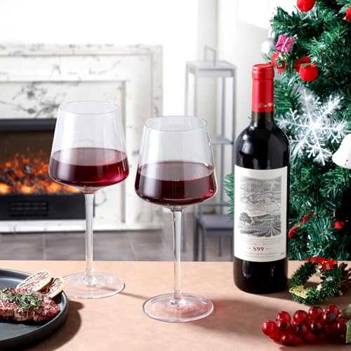 JYBXY-Red-Wine-Glasses-Set-of-4-Hand-Blown-Italian-Style-Crystal-Bordeaux-22Oz-Wine-Glass-Clear-Lead-Free-Premium-Blown-Glassware-Gift-Packaging-Wedding-Anniversary-Christmas-or-Birthday-Gifts JYBXY Red Wine Glasses Set of 4 Hand Blown Italian Style Crystal Bordeaux 22Oz Wine Glass Clear Lead Free Premium Blown Glassware Gift Packaging Wedding Anniversary Christmas or Birthday Gifts