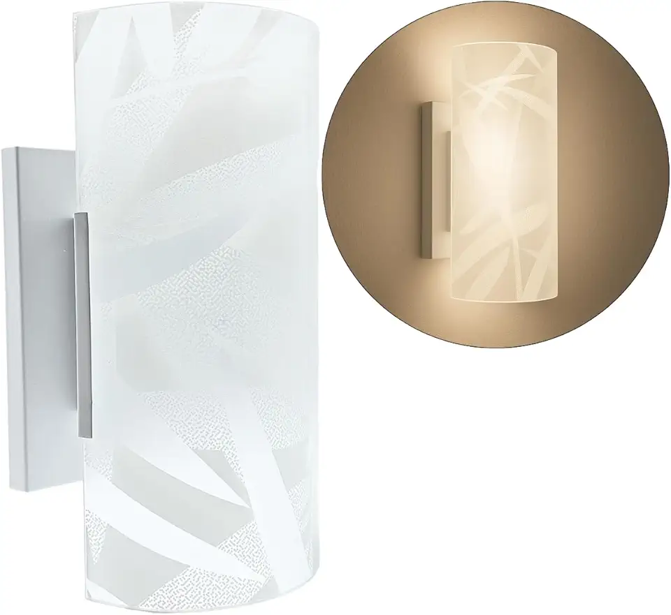 Luminaria de Parede Em Vidro Arandela Decoração Interna