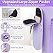 Water Bottle Carrier Bag with Phone Pocket Compatible with Stanley/Meoky 40 oz Tumbler with Handle,Water Bottle Holder Pouch with Adjustable Strap Compatible with Stanley Cup Accessories,Purple