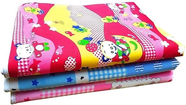 IMPRINT Cotton Infant Waterproof Quick Dry Soft Cotton Bed Protector Mattress Pads Baby Dry Sheet for New Born Babies, Small (24" x 20") (Pack of 2)