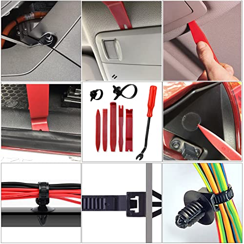 910Pcs Car Push Retainer Clips Plastic Fasteners Kit With 27 Most Popular Size Nylon Bumper Fender Panel Clips Push Pin Rivets For Toyota Gm Ford Honda Chrysler #TOP3