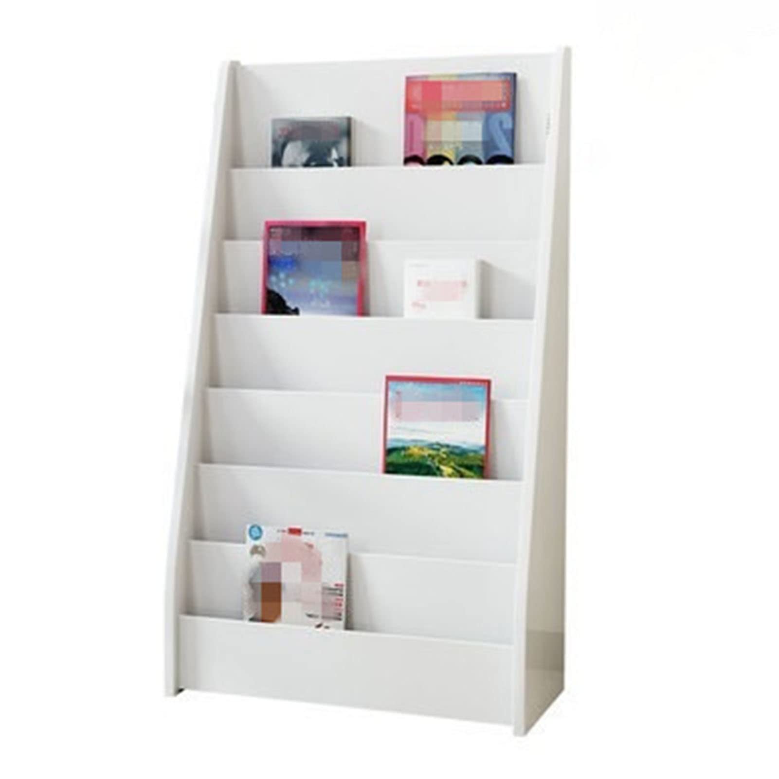 Revistero (en:Revistero Resistente de 50" de Alto, Estante de Almacenamiento de Libros de Literatura de Madera, Soporte de exhibición de folletos de folletos de ferias comerciales, fácil