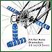 Motoforti 4pcs Aluminum Alloy Rear Foot Pegs Footrests Universal Blue for BMX MTB Bike Bicycle Fit 3/8 Inch Axles Long-lasting