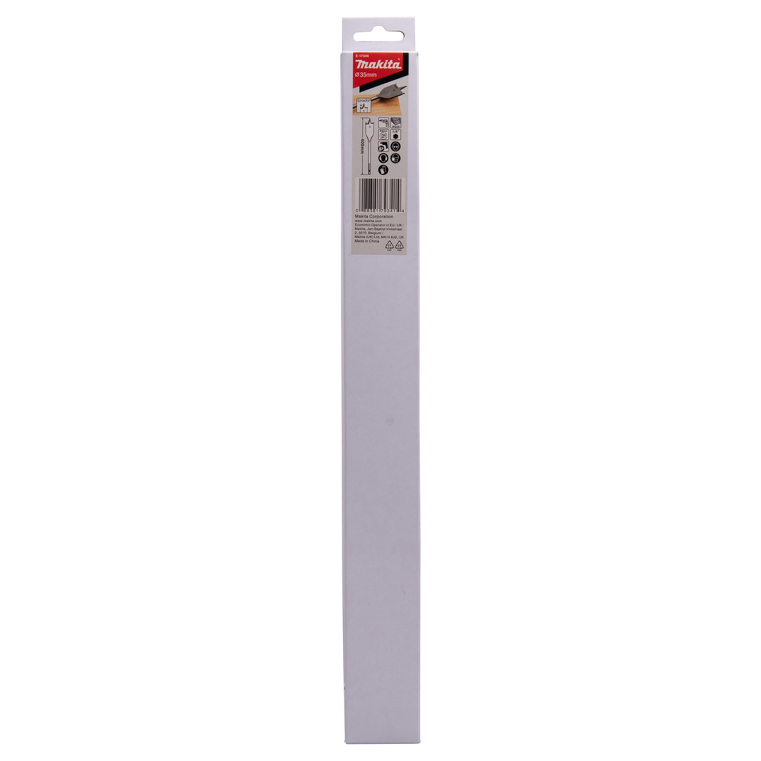 Makita E-17544 Wood Flat Bit 35x400, Black - Image 3
