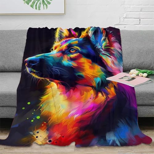 Couverture loup coloré pour des soirées cocooning douillettes - 3