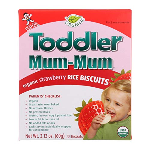 Hot Kid Mum-Mum Strawberry para niños pequeños (6 x 2.12 onzas), paquete de 6