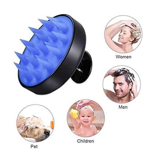Escova Massageadora Couro Cabeludo Anti Caspa Anti Queda