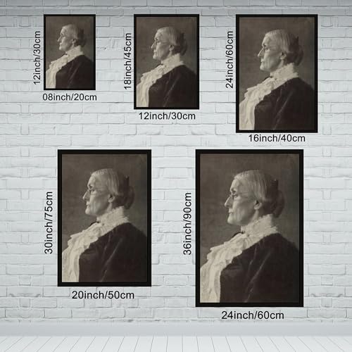 Impression sur toile Susan B Anthony tableau civil pour bureau 40x61cm