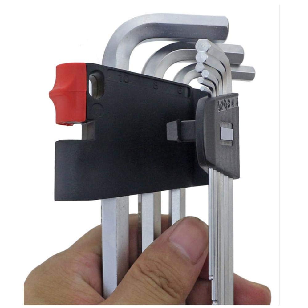 Set di chiavi a brugola, lunghezza speciale, lunghezza media-S2 * Cromatura * 230 mm