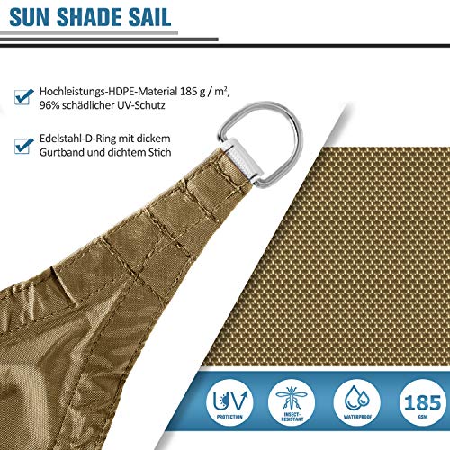Preisvergleich Produktbild Sunnest Life Sonnensegel Sonnenschutz Garten
