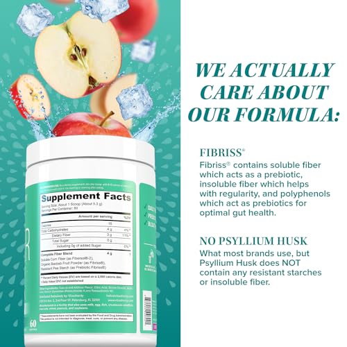 Vitauthority Prebiotic Fiber Powder Supplement - Healthy Gut Cleanse Detox for Women for Digestive Health Regularity Satiety & Bloating Relief for Women - Colon Cleanser & Detox Powder (60 Servings) - Image 7