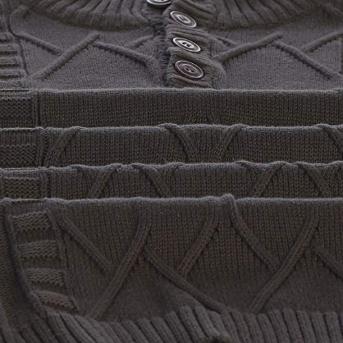 Gioberti Men's 100% Cotton Button Down Collar Knitted Pullover Sweater4