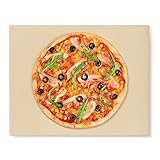 Arcedo Pizza Stone for Oven and Grill, Rectangular Baking Stone for Bread, Heavy Duty Ceramic Grill Pizza Stone, Thermal Shock Resistant Stone Pizza Pan, Ideal for Pizza, Bread, Pies, 15 x 12 Inch