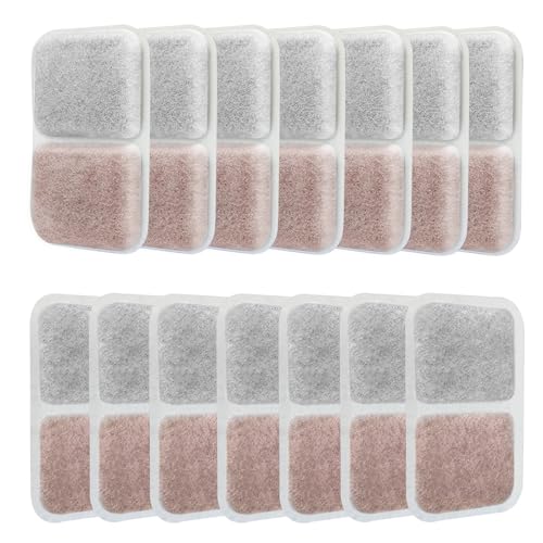 Stitokg 14-Pack Airsift Litter Box Filters for Catit Airsift Jumbo/Regular/Smartsift Litter Boxes,Dual Action Purifier Pads to Absorb and Freshen Litter Box Odors