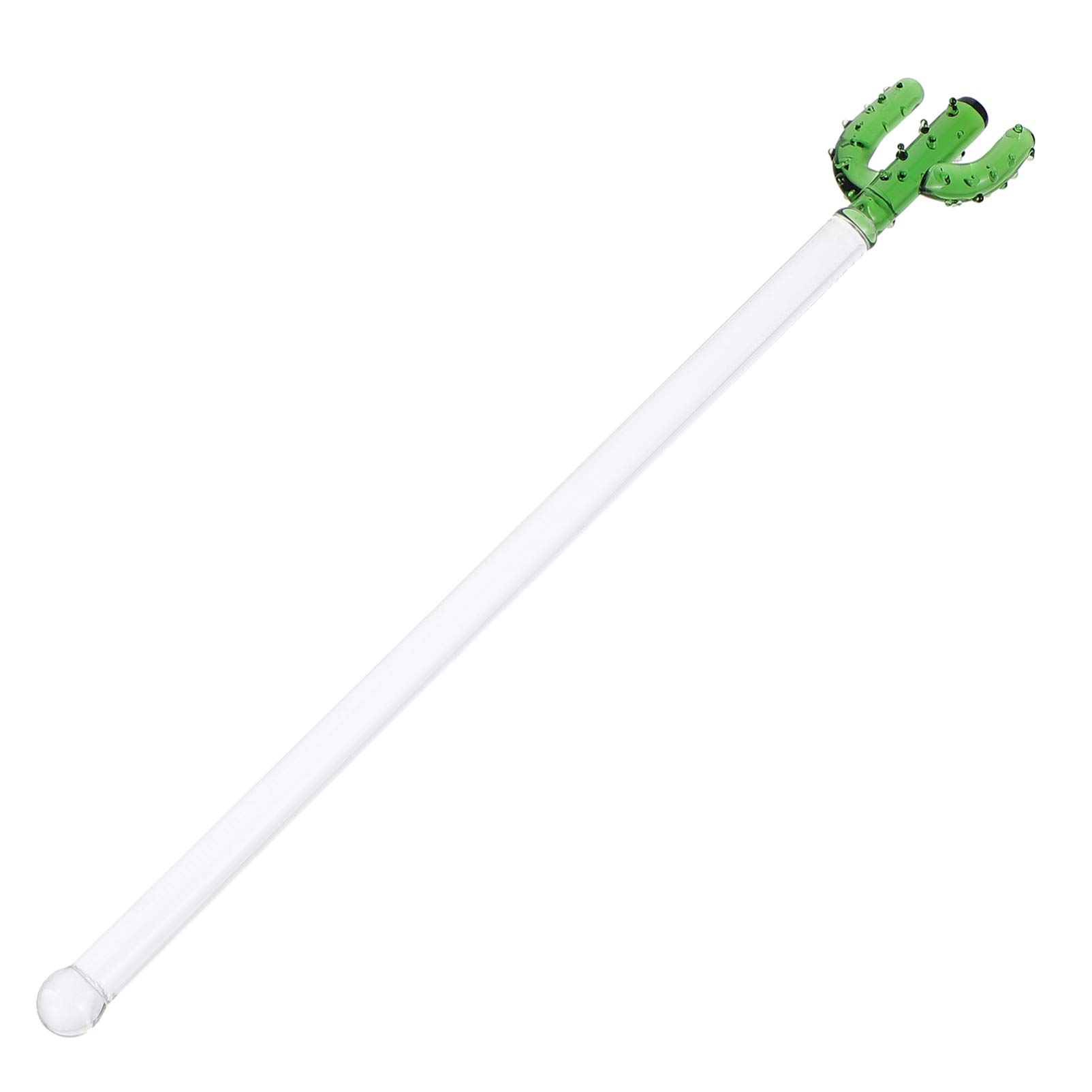 Cabilock 1pc Creative Cactus Stirring Rod Handle Drink Stirrer for Home Bar Kitchen Restaurant Use Unique Design for Cocktails and Juices