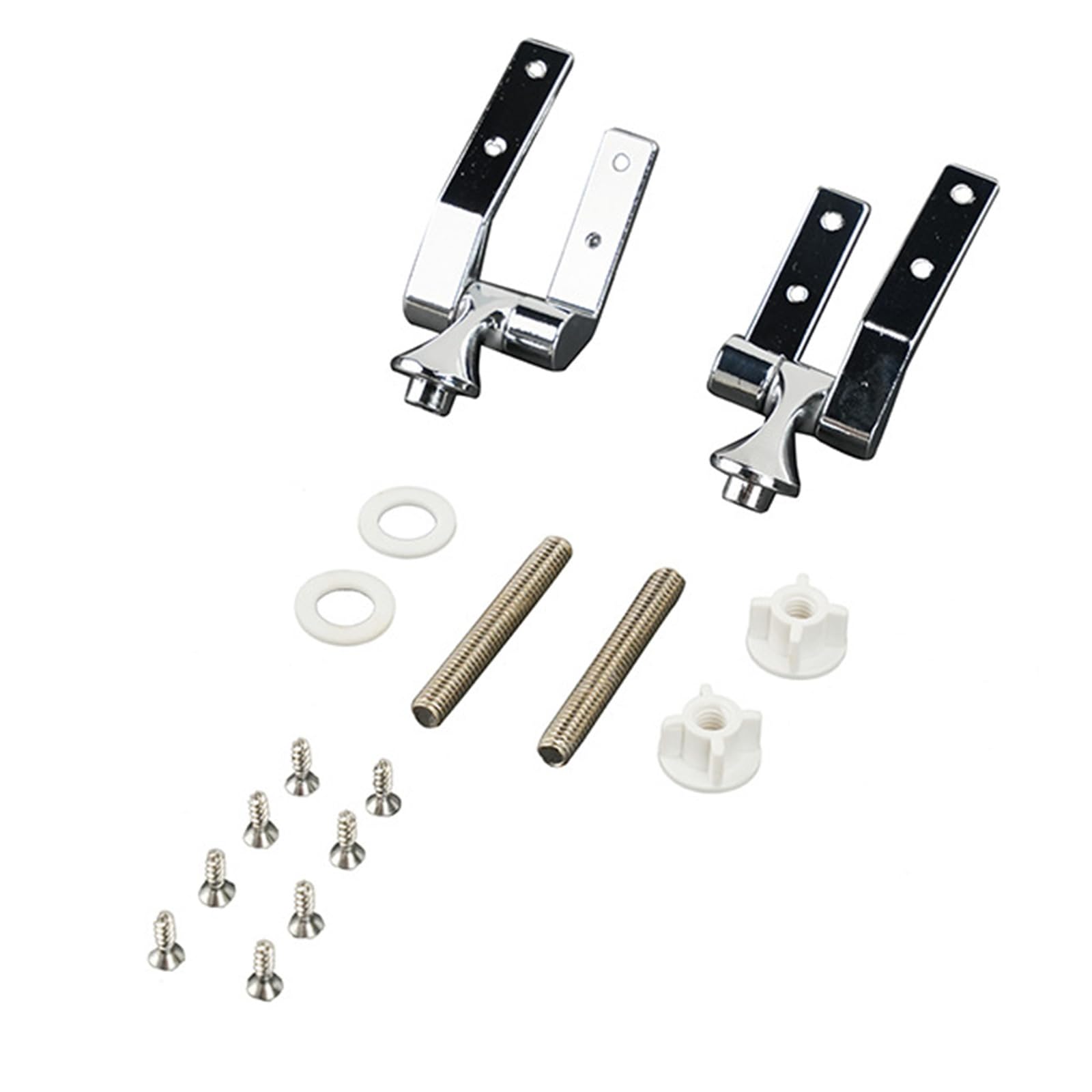 Zincs Alloys Toilet Covers Mounting Connector Toilet Lid Hinge Fittings Replacement Seats Top Lid Fix Hinge Universals Seats Hinges