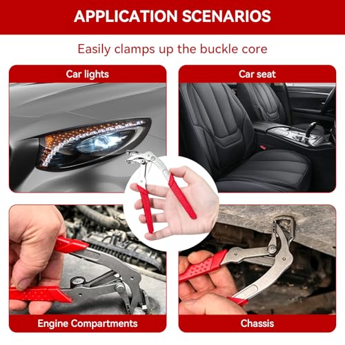 Image of Car Clip Pliers, Panel Clip Removal Tool, 2026 New Professional Auto Clip Removal Pliers, Easy to Remove Fasteners, Clips, Buckles, and Rivets, Open The Panels Effortlessly Without Damage (2*Pcs)