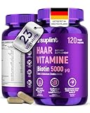 Haarvitamine – Biotin 5000 mcg + MSM + Zink & Selen – 120 Kapseln – Für Haarwachstum & gegen Haarausfall – Entwickelt in den Niederlanden – 2-Monats-Vorrat