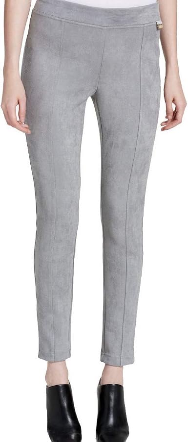 Faux-Suede Leggings Silver 