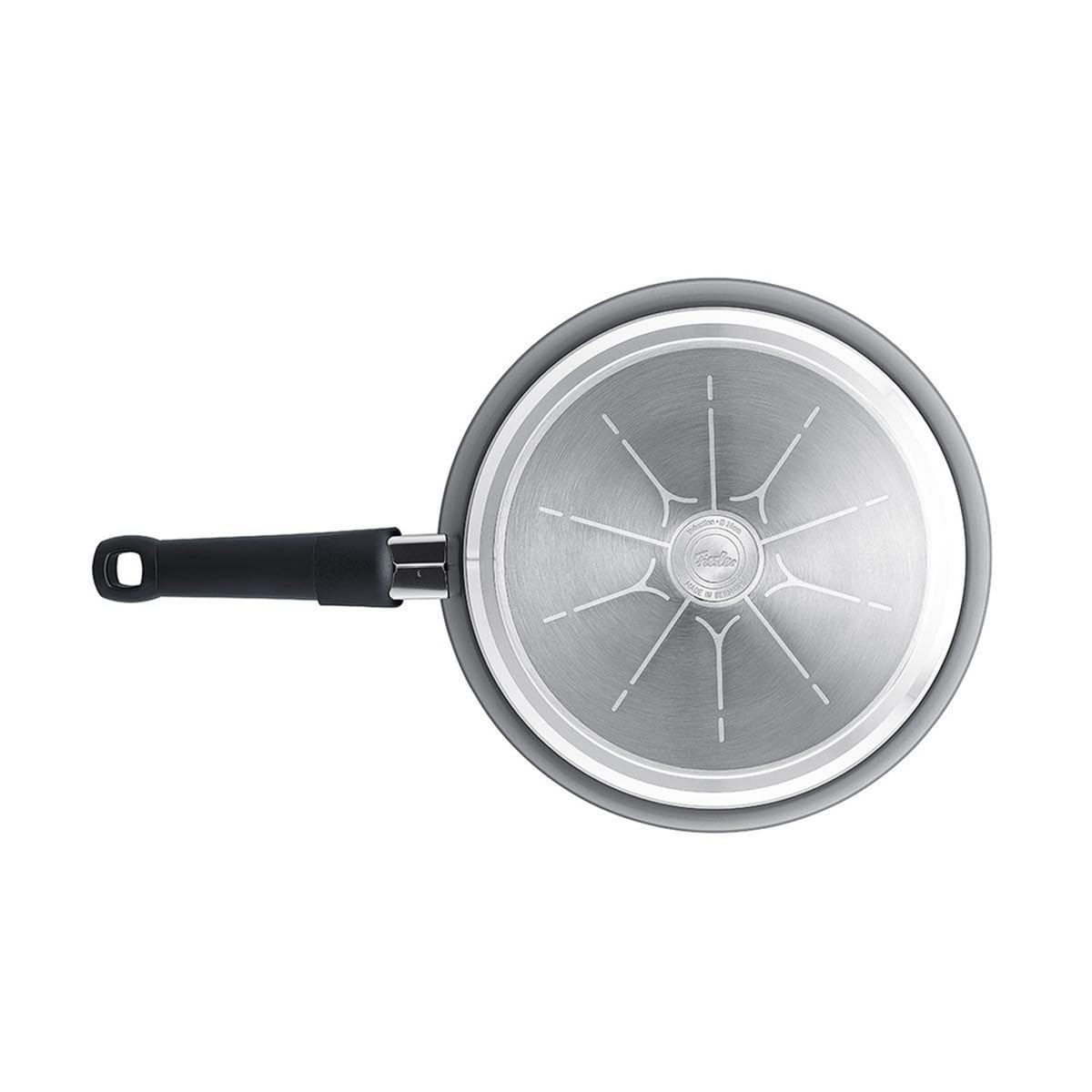 Fissler Ceratal Classic patelnia (Ø 28 cm, Orbit Black) – patelnia ceramiczna wyprodukowana bez PFAS/PTFE, nieprzywierająca, aluminium, ergonomiczny uchwyt, nadaje się do płyt indukcyjnych, Made in