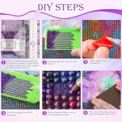 Image of CoolShef 5D Diamond Painting Kit - DIY Moonlight Beach Full Drill Gem Art, Rhinestone Diamond Art Kit with Round Crystal Beads for Home Wall Decor & Relaxing Adult Crafts Gifts