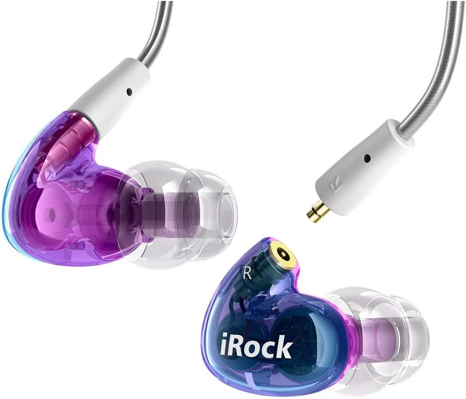 Get Cheap Price GranVela iRock A8-Pro Dual Driver Musician's in Ear Monitors Earbuds with Microphone,Detachable Cables, Memory Wire Hooks (Blue-Purple) 🔥 Crazy Deals GranVela iRock A8-Pro Dual Driver Musician's in Ear Monitors Earbuds with Microphone,Detachable Cables, Memory Wire Hooks (Blue-Purple)