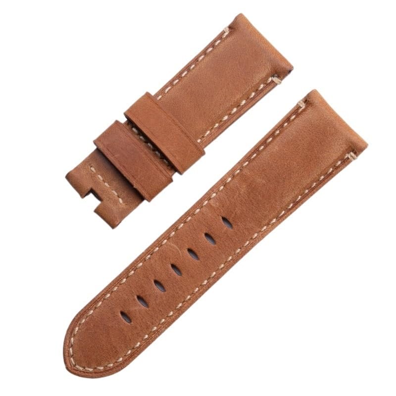 Bracelet montre 24mm cuir souple pour remplacer bracelet PAM441