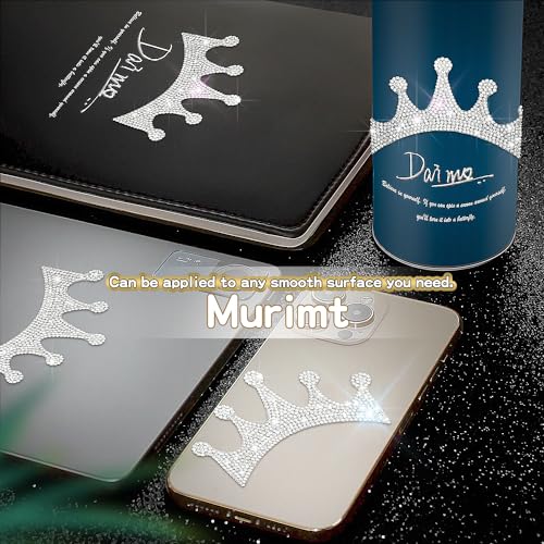 Image of Bling Rhinestone Stickers and Decals for Women Circular Emblem Crystal Jewel Stickers Car Accessories Mobile Phones Tablets Computers Notepads Water Cups Luggage Stickers Decals and Decorations