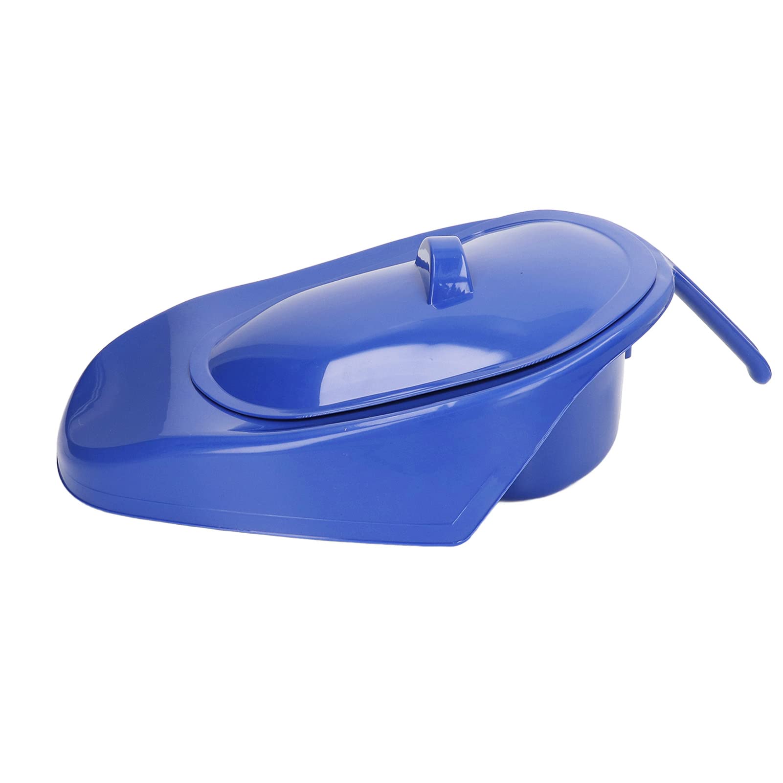 Fafeicy Cuna de Plástico Portátil Resistente, Cuna para Pacientes Postrados en Cama con Asa de Tapa para Mujer Embarazada(Azul Oscuro)