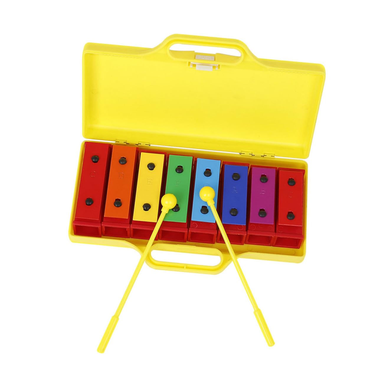 Jouet Musical Éducatif Carillon à Frapper 8 Notes Abs Métal