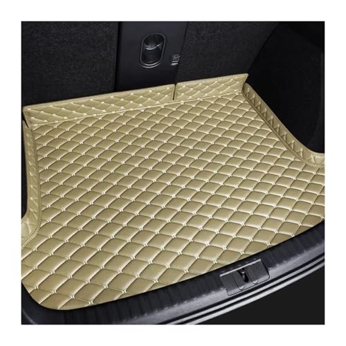 Tapis de coffre sur mesure VW Passat Variant 2016 beige idéal pour les voyages en famille