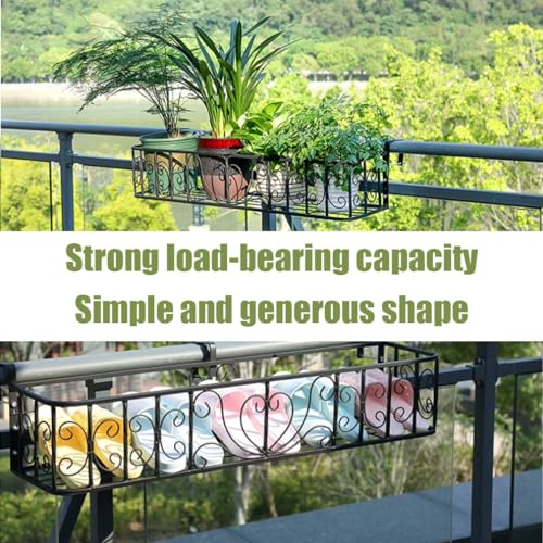 Jardinière multifonctionnelle pour garde-corps de balcon extérieur et terrasse