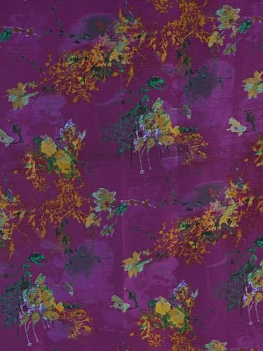 Image of Garden Vareli Nara Chiffon Abstract Floral Print Saree