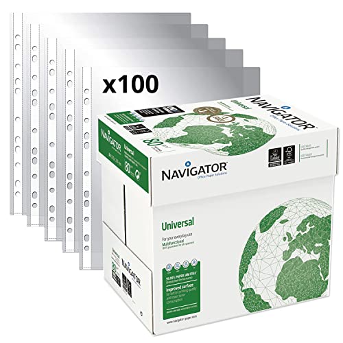 Navigator Universal A4 80 g haute blancheur avec pochettes multiperceuses Ofituria